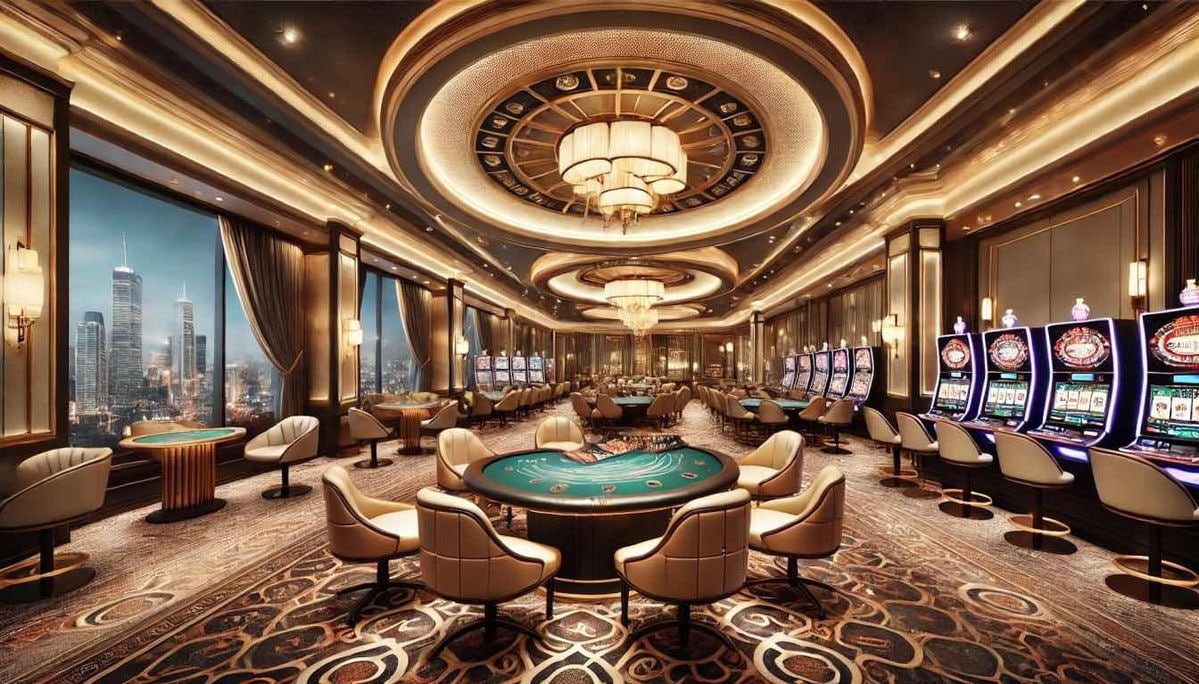 Live dealer at polaslot88 Infinite Blackjack table, multi-camera view showing card delivery and betting boxes